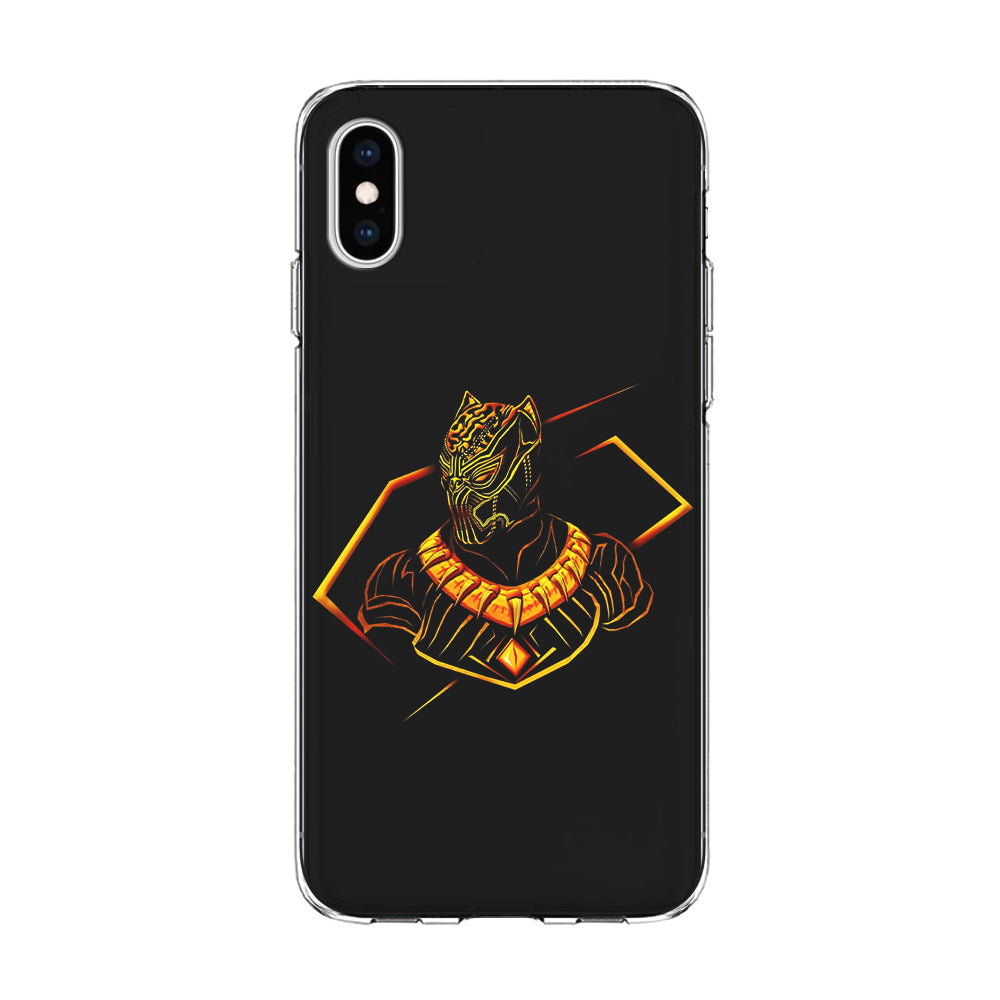 Black Panther Golden Art iPhone X Case-Phone Case-Clear Soft Case-Altracase