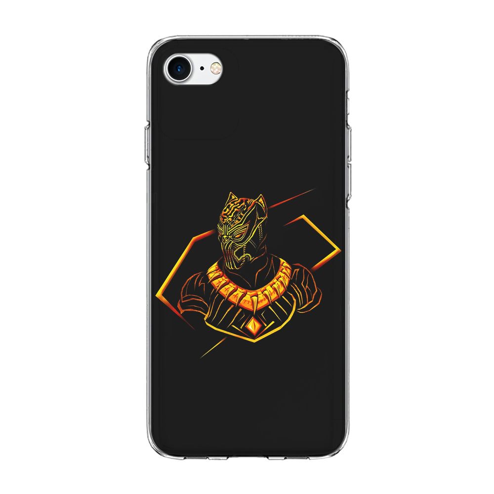 Black Panther Golden Art iPhone 7 Case-Phone Case-Clear Soft Case-Altracase