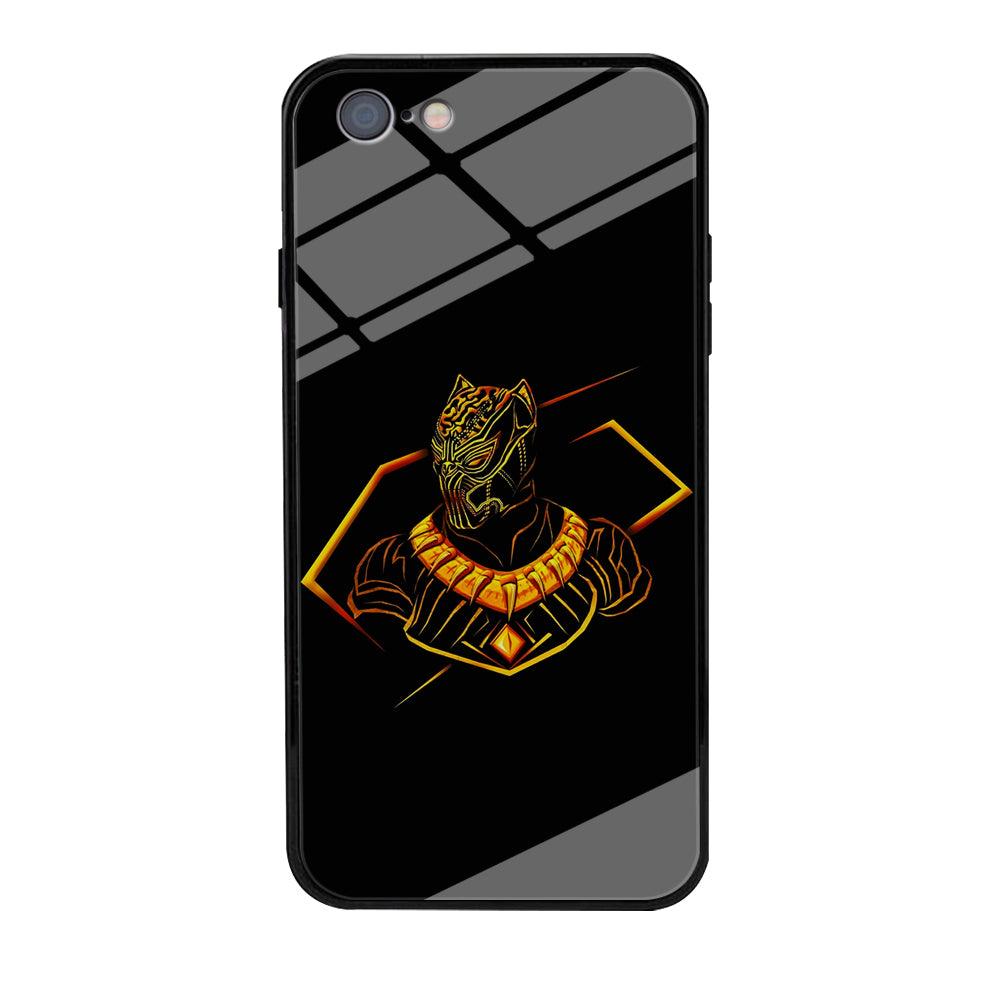 Black Panther Golden Art iPhone 6 | 6s Case-Phone Case-Tempered Glass Case-Altracase