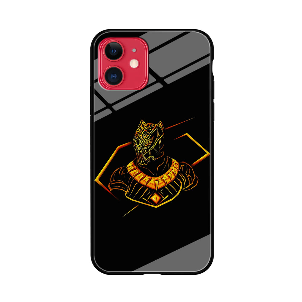 Black Panther Golden Art iPhone 11 Case-Phone Case-Tempered Glass Case-Altracase