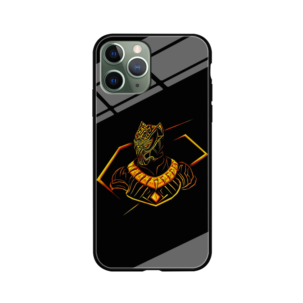 Black Panther Golden Art iPhone 11 Pro Case-Phone Case-Tempered Glass Case-Altracase