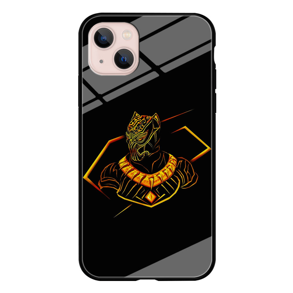 Black Panther Golden Art iPhone 13 Case-Phone Case-Tempered Glass Case-Altracase