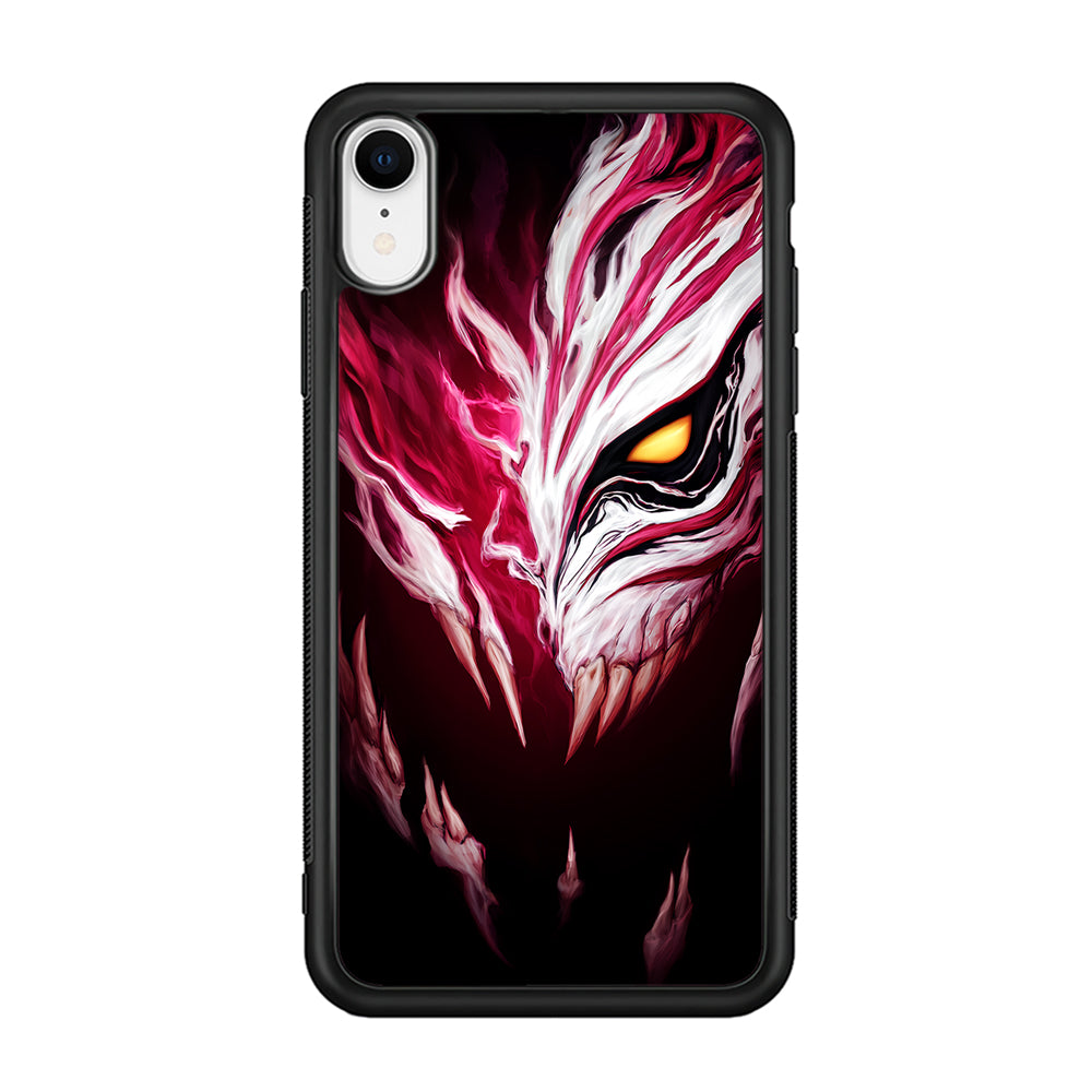 Bleach Hollow Mask Art iPhone XR Case-Phone Case-Rubber Black (2D Case)-Altracase