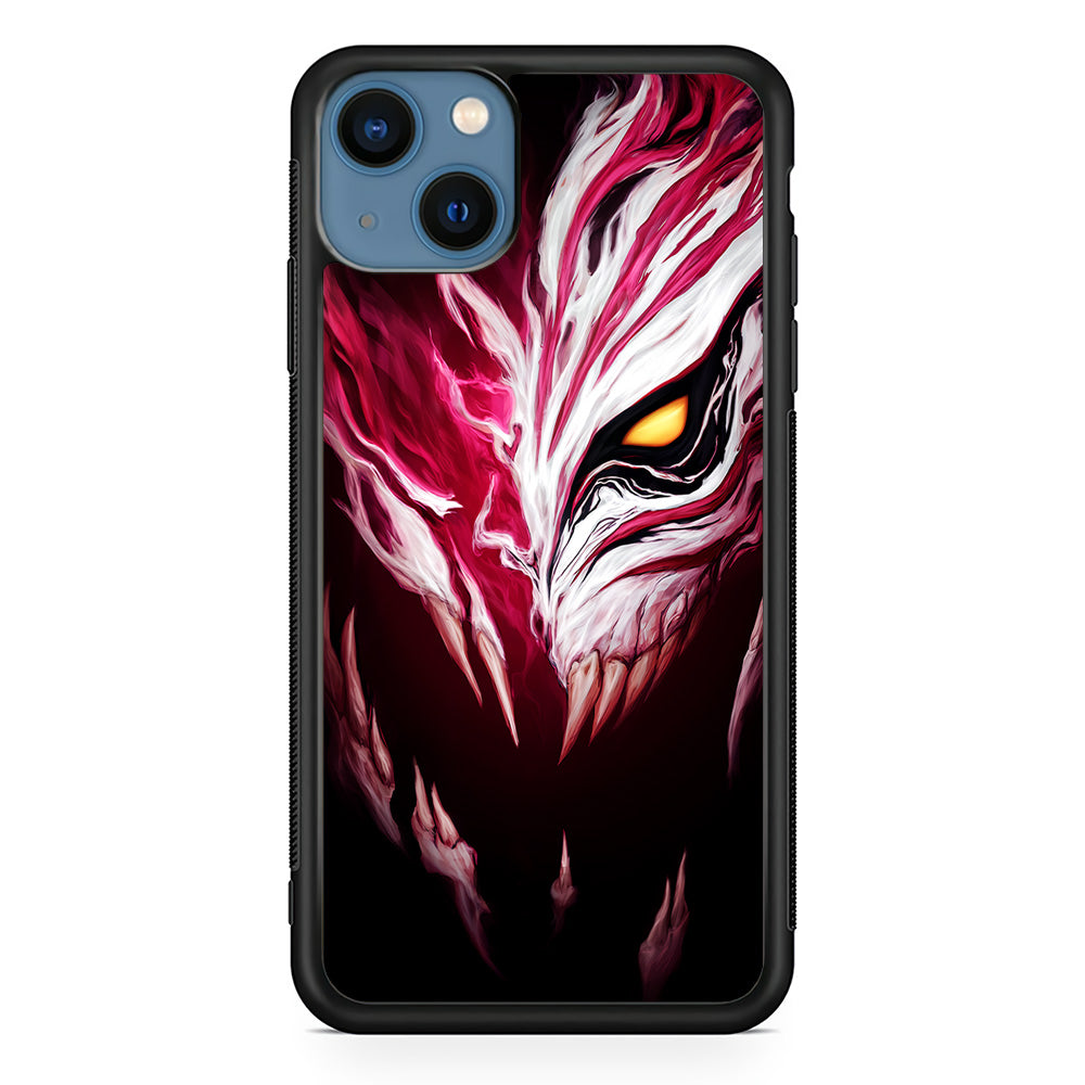 Bleach Hollow Mask Art iPhone 15 Case-Phone Case-Rubber Black (2D Case)-Altracase