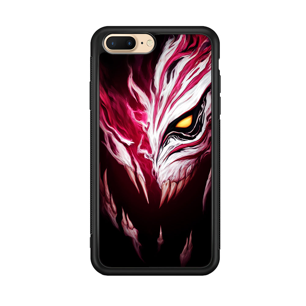 Bleach Hollow Mask Art iPhone 8 Plus Case-Phone Case-Rubber Black (2D Case)-Altracase