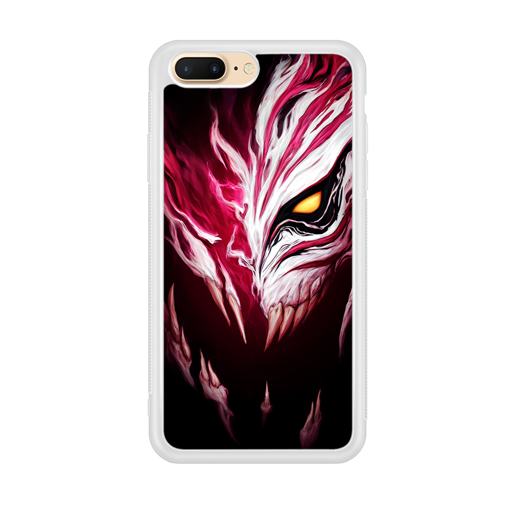 Bleach Hollow Mask Art iPhone 8 Plus Case-Phone Case-Rubber White (2D Case)-Altracase