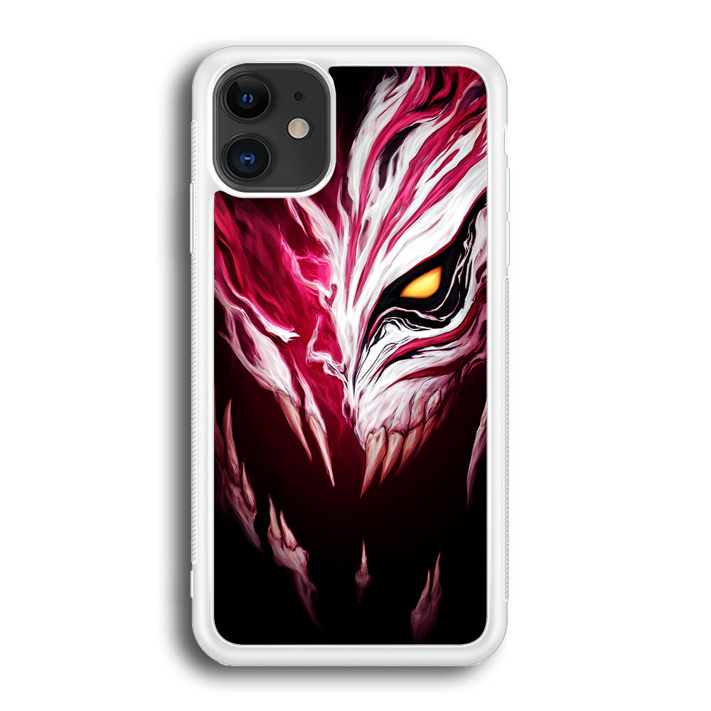 Bleach Hollow Mask Art iPhone 12 Case-Phone Case-Rubber White (2D Case)-Altracase