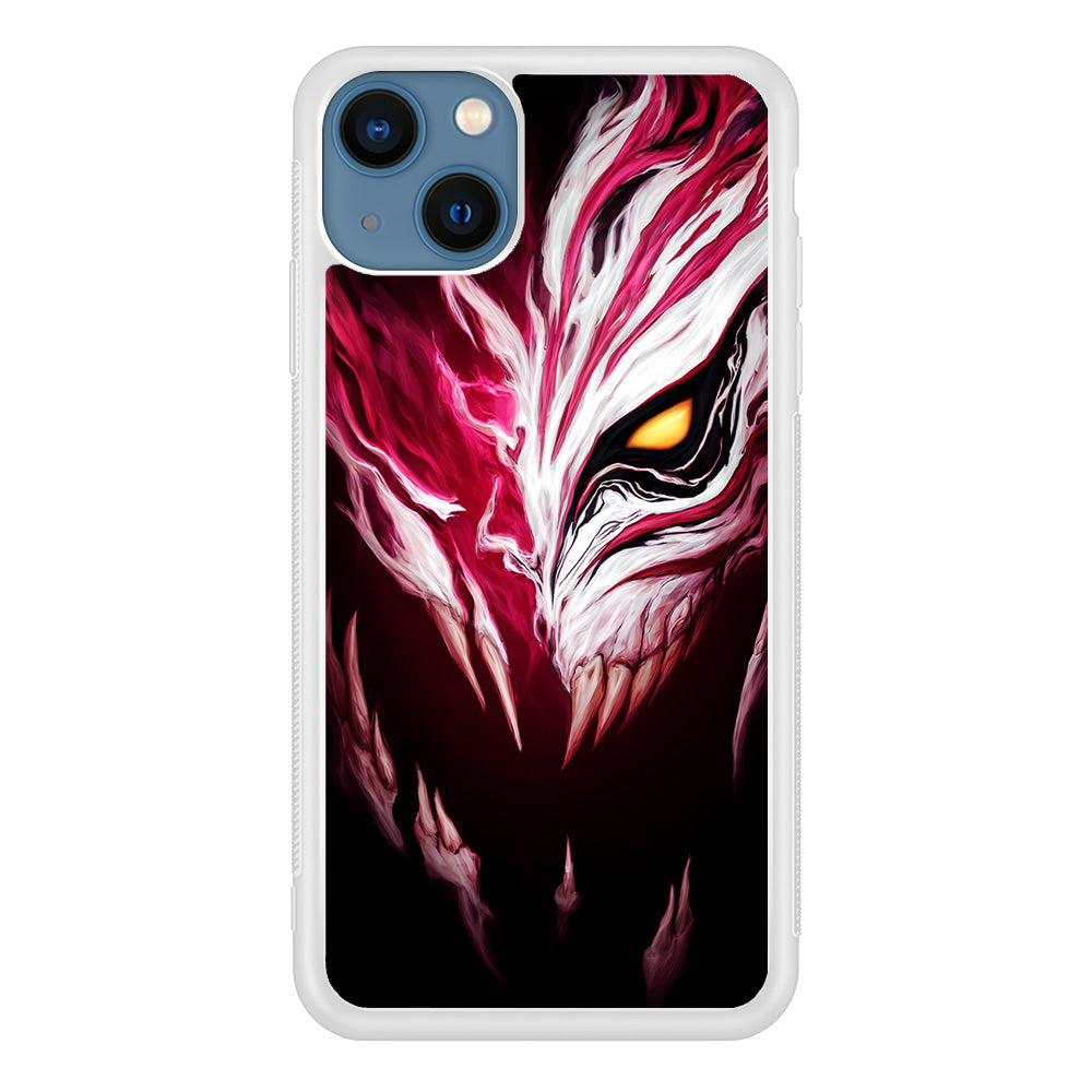 Bleach Hollow Mask Art iPhone 15 Case-Phone Case-Rubber White (2D Case)-Altracase