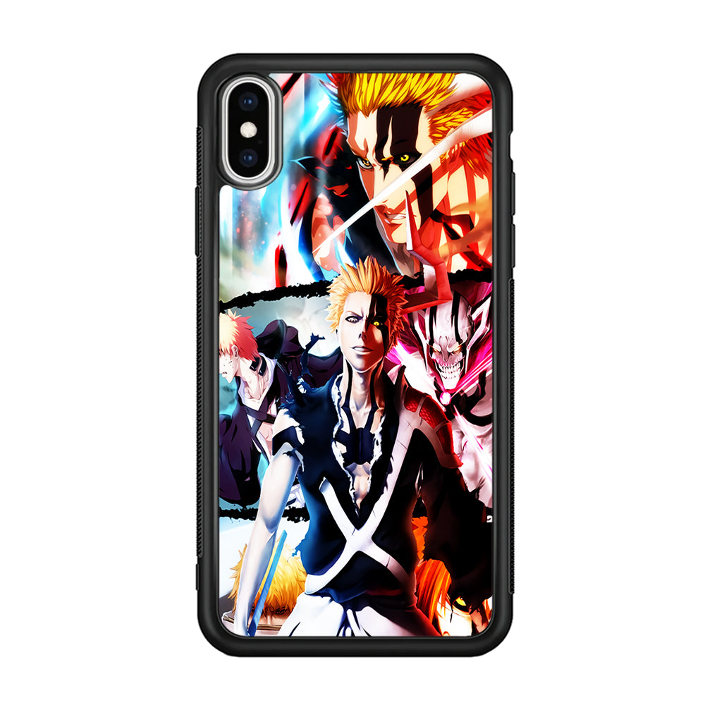 Bleach Ichigo Kurosaki Collage iPhone X Case-Phone Case-Rubber Black (2D Case)-Altracase