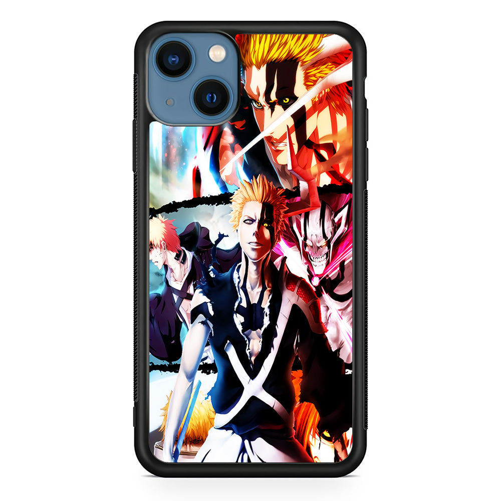 Bleach Ichigo Kurosaki Collage iPhone 13 Case-Phone Case-Rubber Black (2D Case)-Altracase