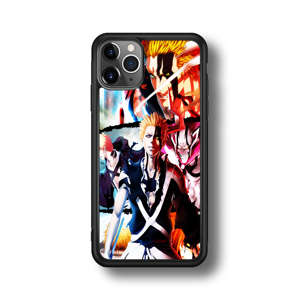 Bleach Ichigo Kurosaki Collage iPhone 11 Pro Max Case-Phone Case-Rubber Black (2D Case)-Altracase