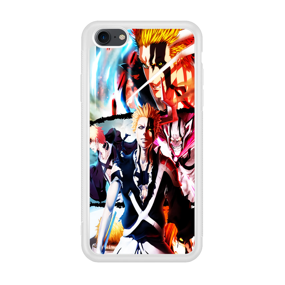 Bleach Ichigo Kurosaki Collage iPhone 7 Case-Phone Case-Rubber White (2D Case)-Altracase