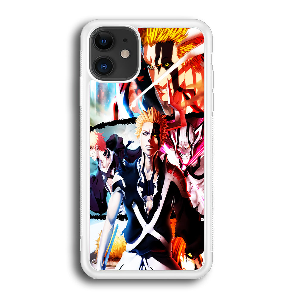 Bleach Ichigo Kurosaki Collage iPhone 12 Case-Phone Case-Rubber White (2D Case)-Altracase