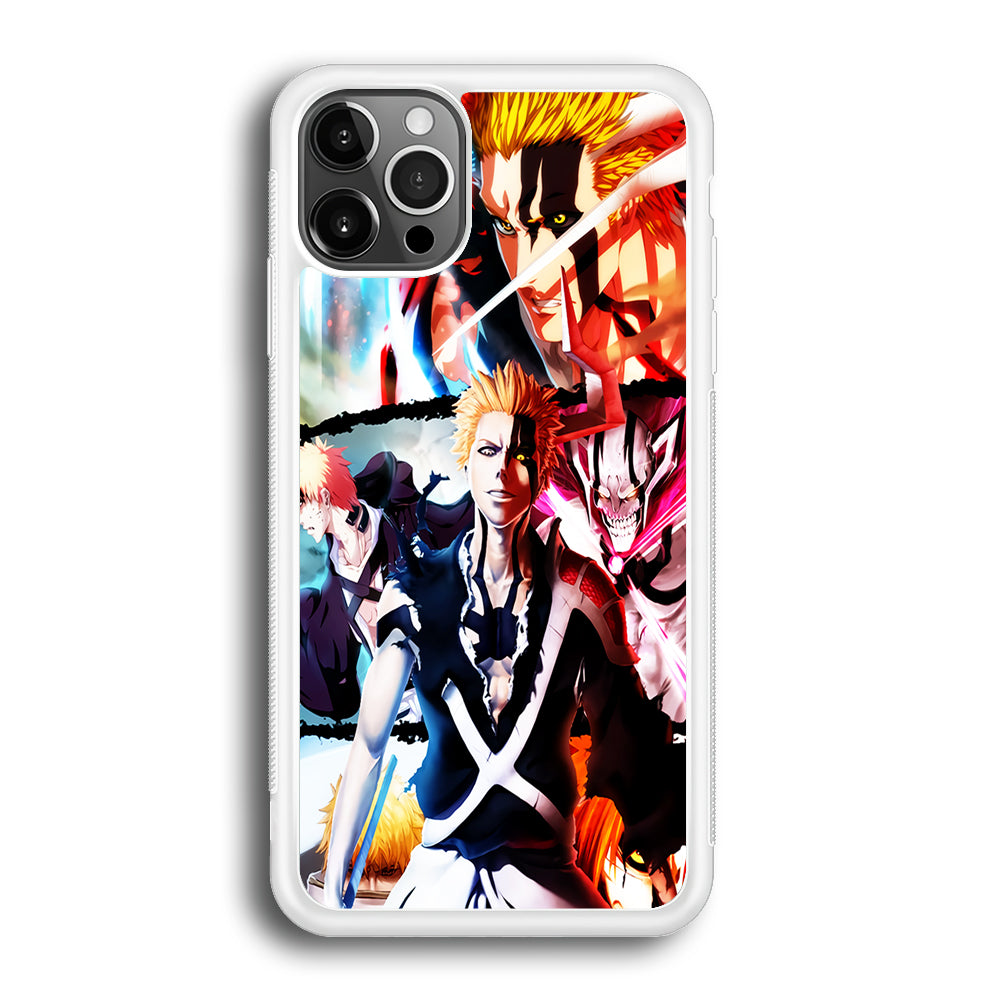 Bleach Ichigo Kurosaki Collage iPhone 12 Pro Max Case-Phone Case-Rubber White (2D Case)-Altracase