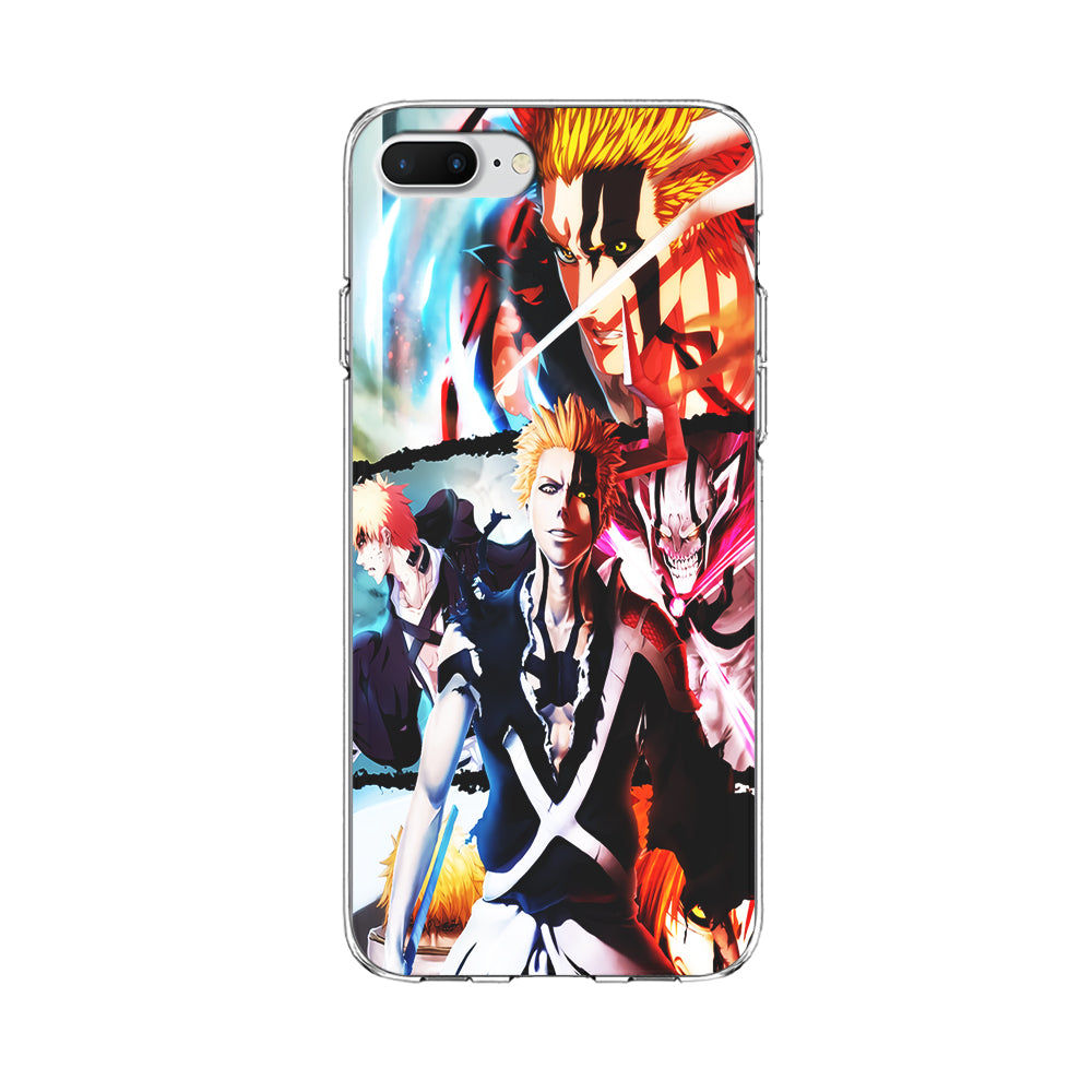 Bleach Ichigo Kurosaki Collage iPhone 8 Plus Case-Phone Case-Clear Soft Case-Altracase