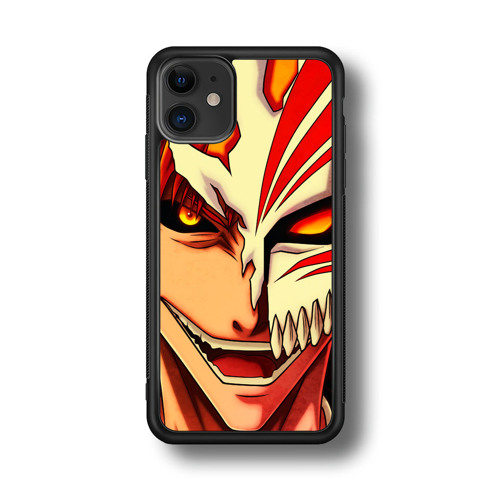 Bleach Ichigo Kurosaki Face iPhone 11 Case-Phone Case-Rubber Black (2D Case)-Altracase