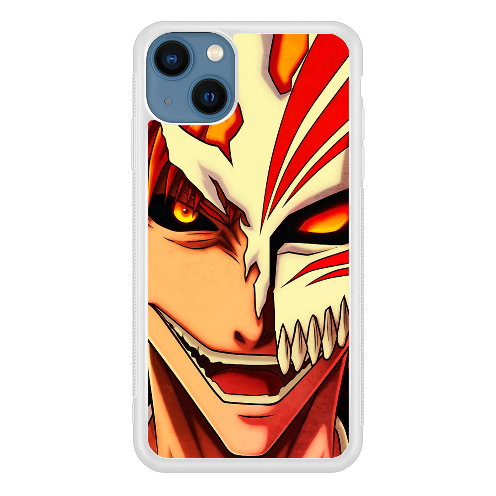 Bleach Ichigo Kurosaki Face iPhone 13 Case-Phone Case-Rubber White (2D Case)-Altracase
