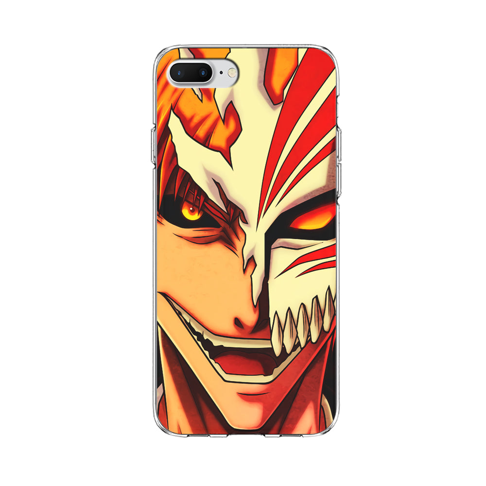 Bleach Ichigo Kurosaki Face iPhone 8 Plus Case-Phone Case-Clear Soft Case-Altracase