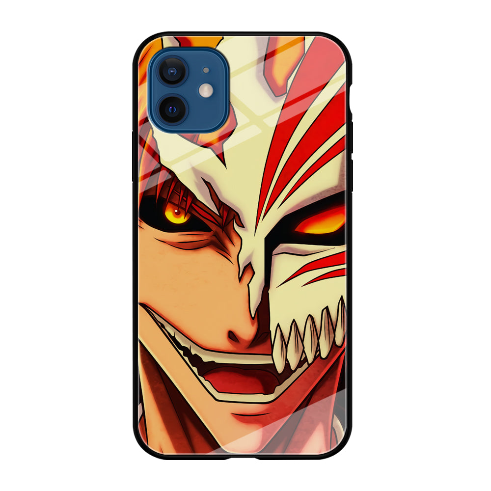 Bleach Ichigo Kurosaki Face iPhone 12 Case-Phone Case-Tempered Glass Case-Altracase