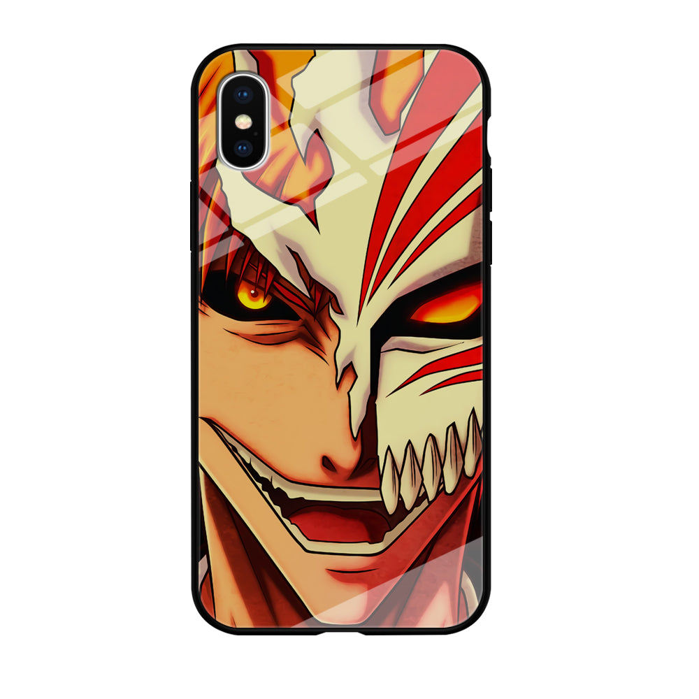 Bleach Ichigo Kurosaki Face iPhone X Case-Phone Case-Tempered Glass Case-Altracase