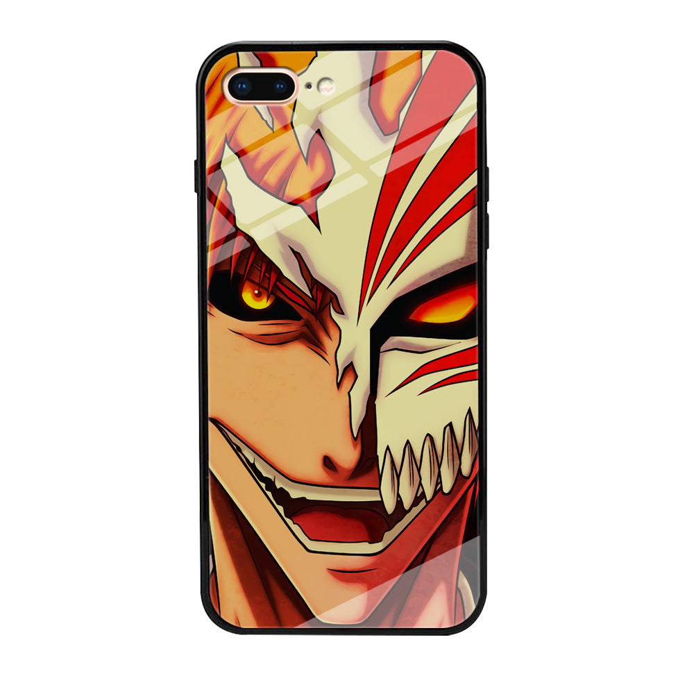 Bleach Ichigo Kurosaki Face iPhone 8 Plus Case-Phone Case-Tempered Glass Case-Altracase