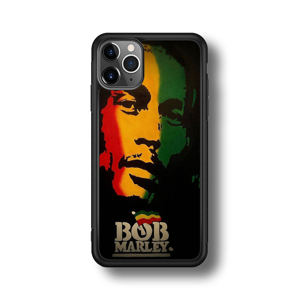 Bob Marley 002 iPhone 11 Pro Case-Phone Case-Rubber Black (2D Case)-Altracase