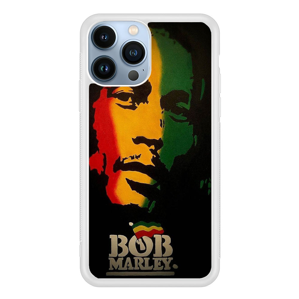Bob Marley 002 iPhone 15 Pro Case-Phone Case-Rubber White (2D Case)-Altracase
