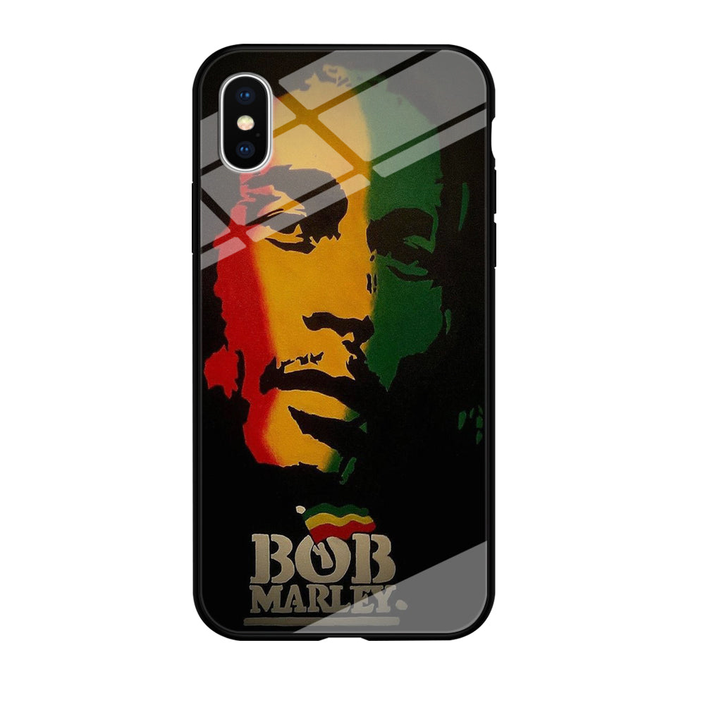 Bob Marley 002 iPhone X Case-Phone Case-Tempered Glass Case-Altracase