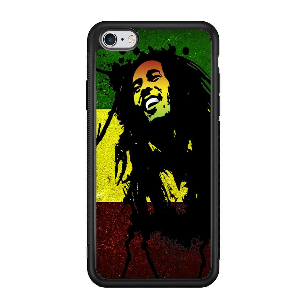 Bob Marley 003 iPhone 6 | 6s Case-Phone Case-Rubber Black (2D Case)-Altracase