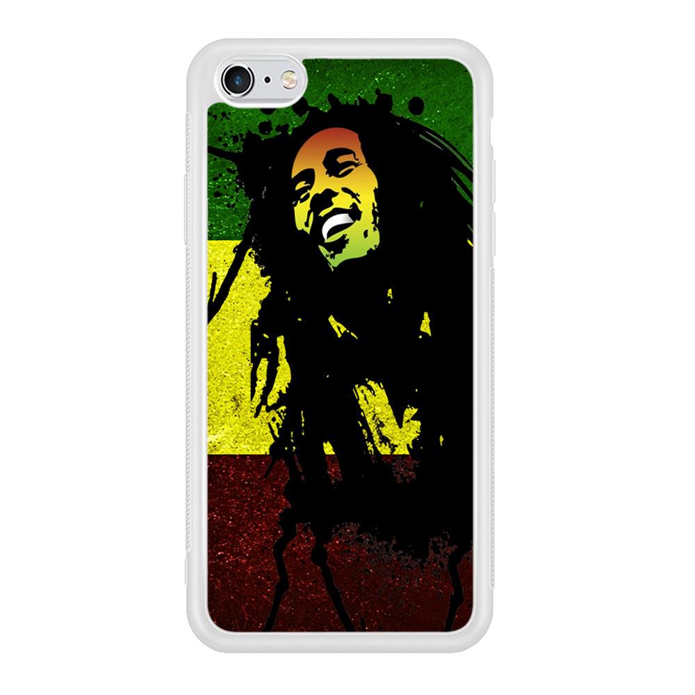 Bob Marley 003 iPhone 6 | 6s Case-Phone Case-Rubber White (2D Case)-Altracase