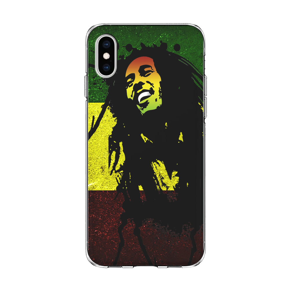 Bob Marley 003 iPhone Xs Case-Phone Case-Clear Soft Case-Altracase