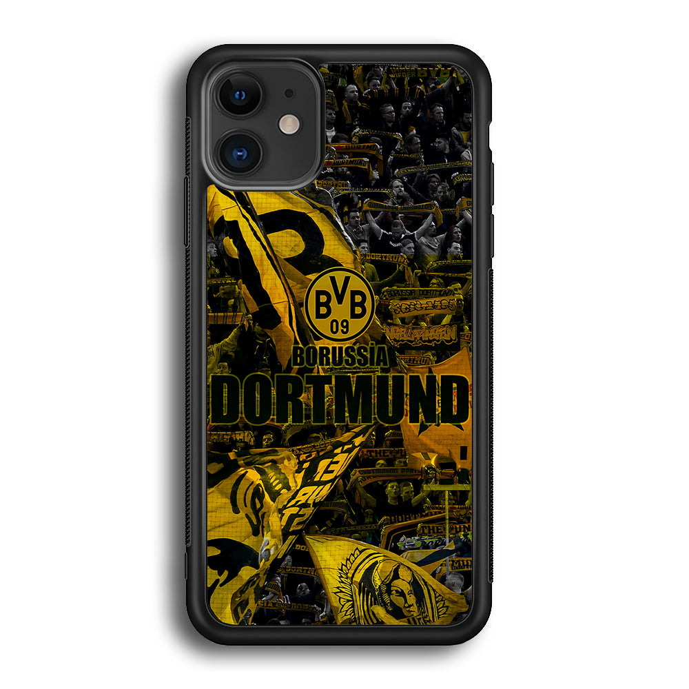 Borussia Dortmund Die Borussen iPhone 12 Case-Phone Case-Rubber Black (2D Case)-Altracase