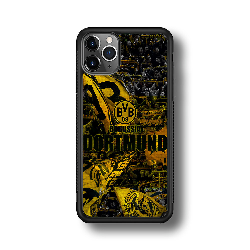 Borussia Dortmund Die Borussen iPhone 11 Pro Case-Phone Case-Rubber Black (2D Case)-Altracase