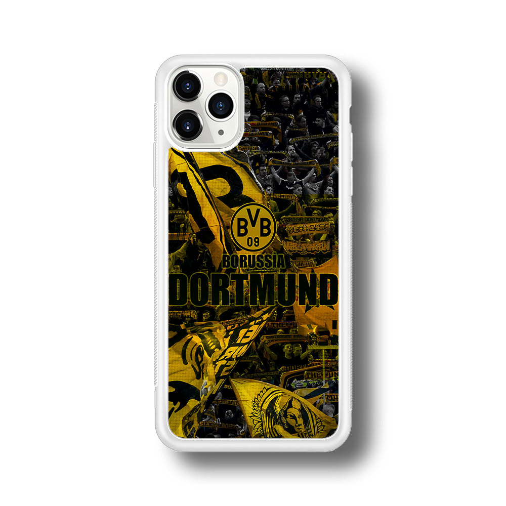 Borussia Dortmund Die Borussen iPhone 11 Pro Case-Phone Case-Rubber White (2D Case)-Altracase