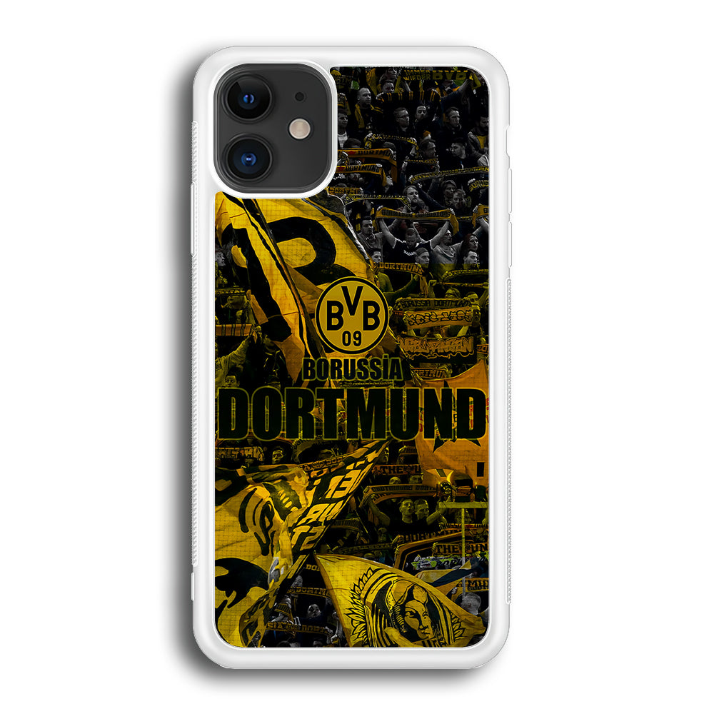 Borussia Dortmund Die Borussen iPhone 12 Case-Phone Case-Rubber White (2D Case)-Altracase