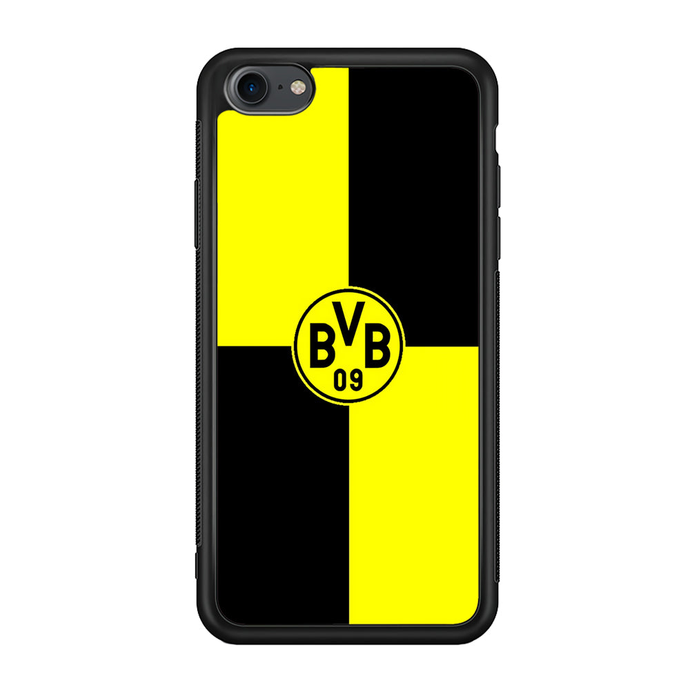 Borussia Dortmund Logo Club iPhone 7 Case-Phone Case-Rubber Black (2D Case)-Altracase