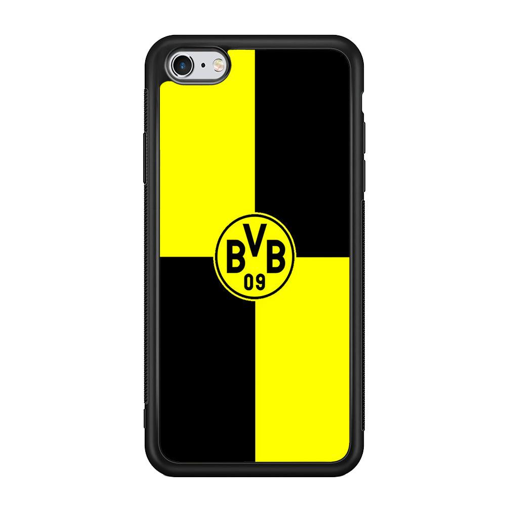 Borussia Dortmund Logo Club iPhone 6 | 6s Case-Phone Case-Rubber Black (2D Case)-Altracase