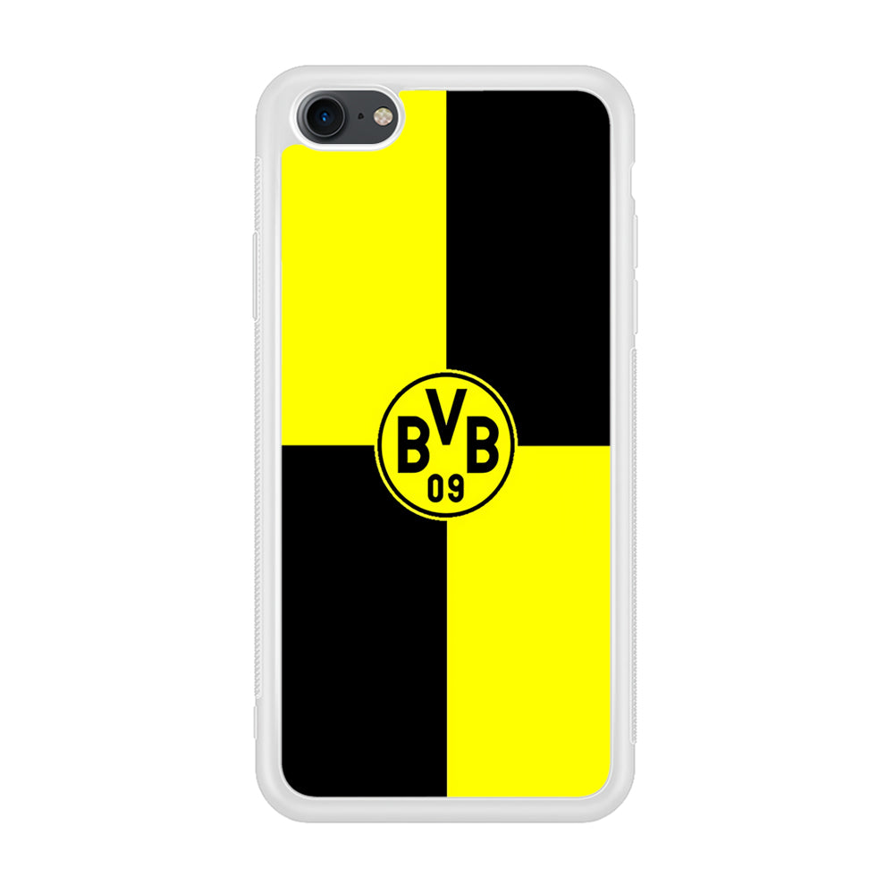Borussia Dortmund Logo Club iPhone 7 Case-Phone Case-Rubber White (2D Case)-Altracase