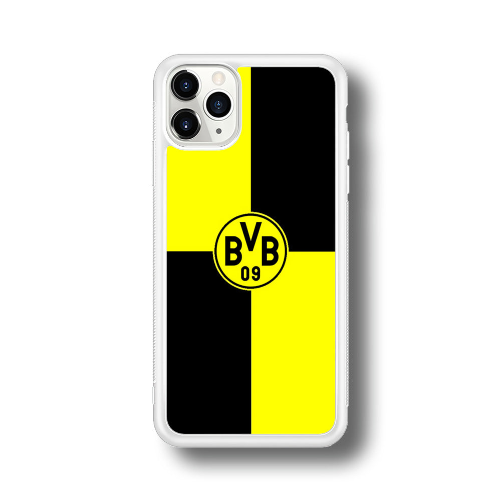 Borussia Dortmund Logo Club iPhone 11 Pro Max Case-Phone Case-Rubber White (2D Case)-Altracase