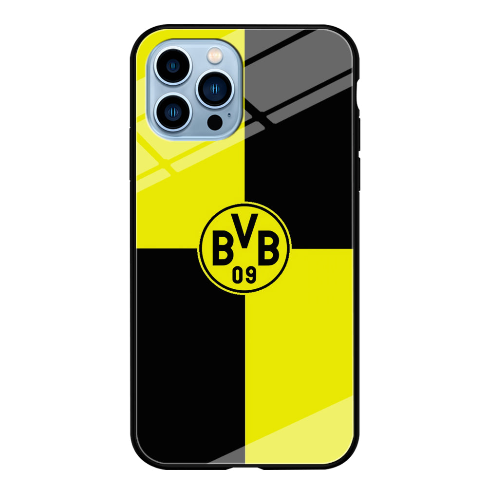 Borussia Dortmund Logo Club iPhone 15 Pro Case-Phone Case-Tempered Glass Case-Altracase