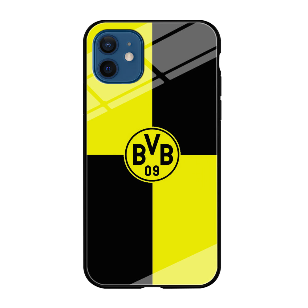 Borussia Dortmund Logo Club iPhone 12 Case-Phone Case-Tempered Glass Case-Altracase