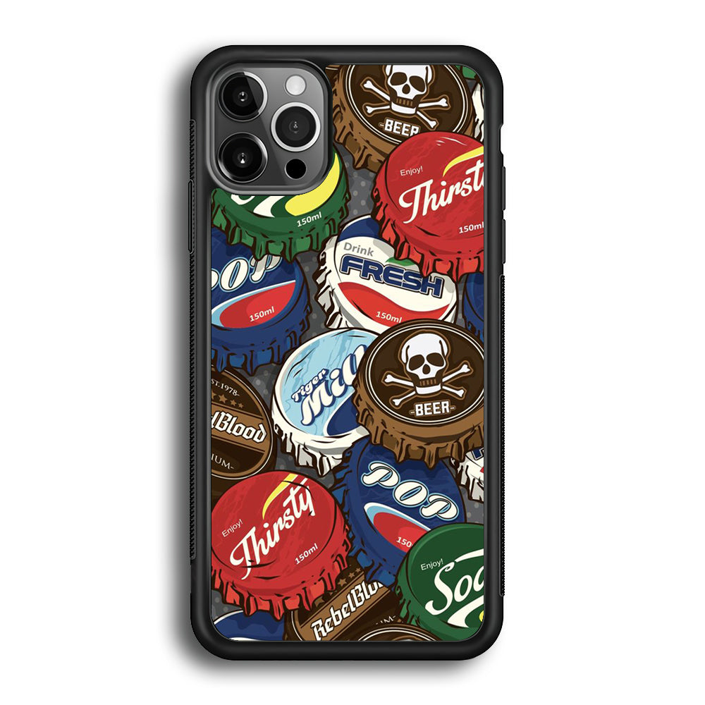 Bottle Cap Doodle iPhone 12 Pro Max Case - Altracase