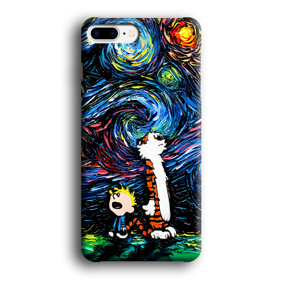 Calvin and Hobbes Starry Night iPhone 8 Plus Case-Phone Case-3D Case-Altracase