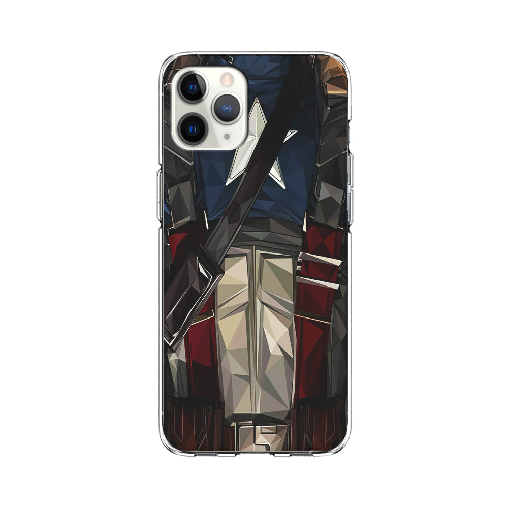 Captain America Costume Suit iPhone 11 Pro Max Case-Phone Case-Clear Soft Case-Altracase