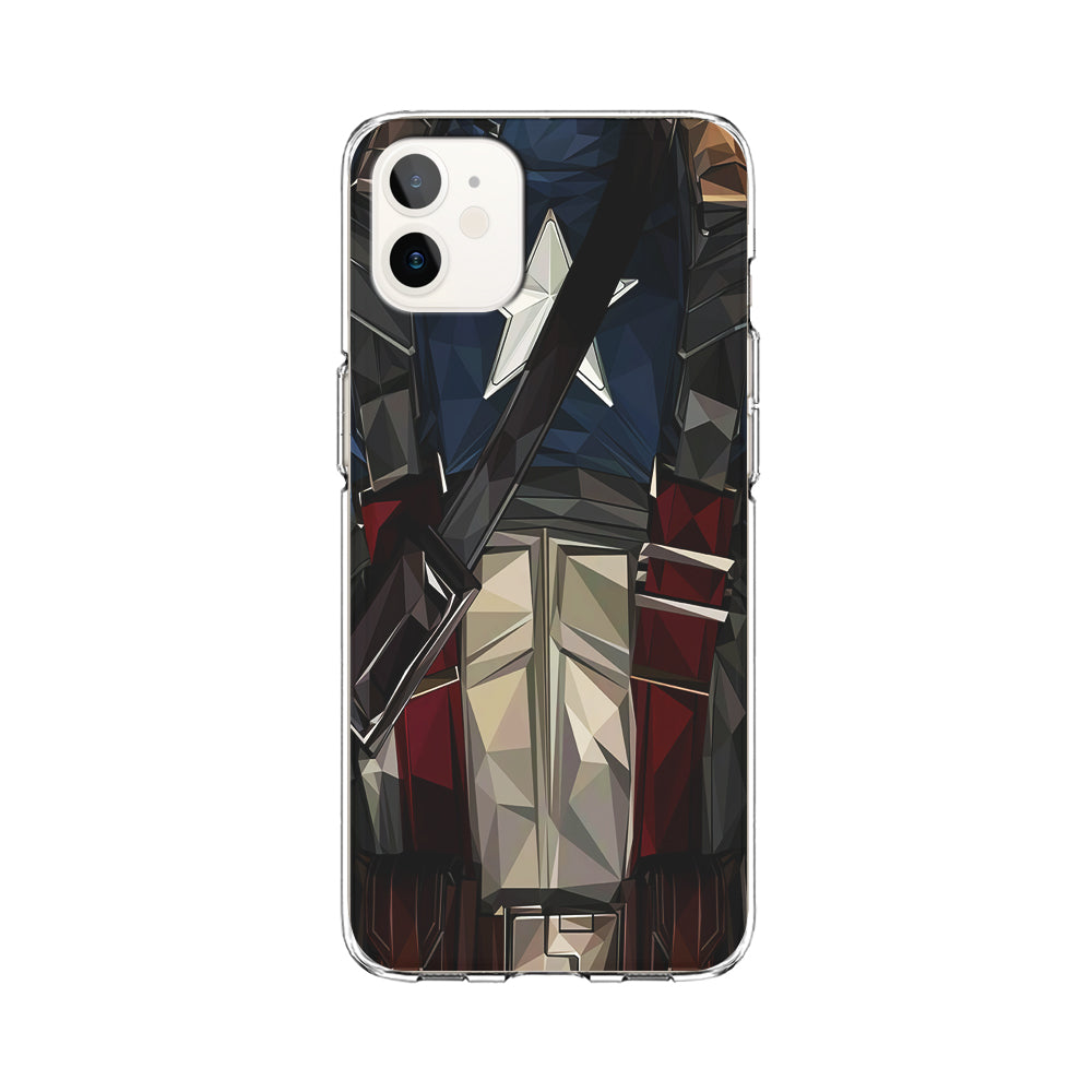 Captain America Costume Suit iPhone 12 Case-Phone Case-Clear Soft Case-Altracase