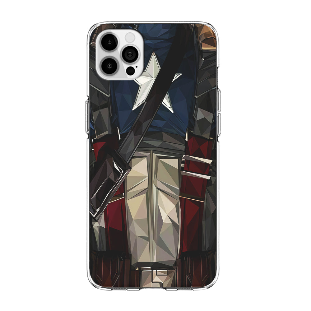 Captain America Costume Suit iPhone 15 Pro Case-Phone Case-Clear Soft Case-Altracase