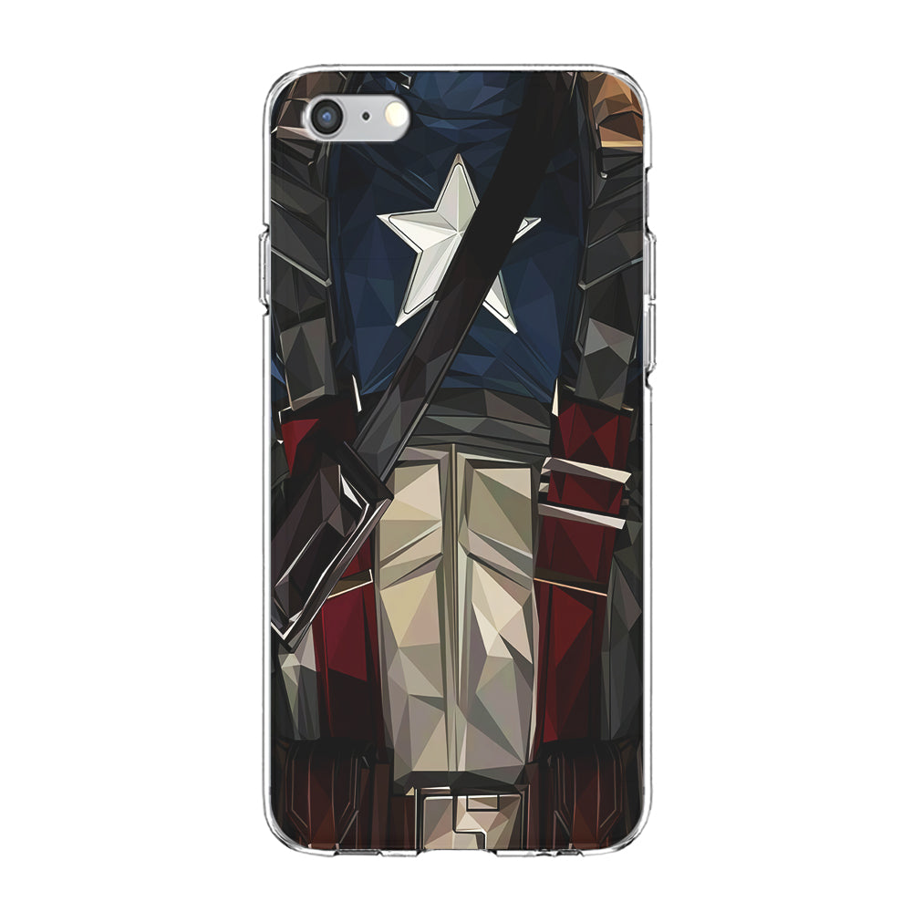 Captain America Costume Suit iPhone 6 Plus | 6s Plus Case-Phone Case-Clear Soft Case-Altracase