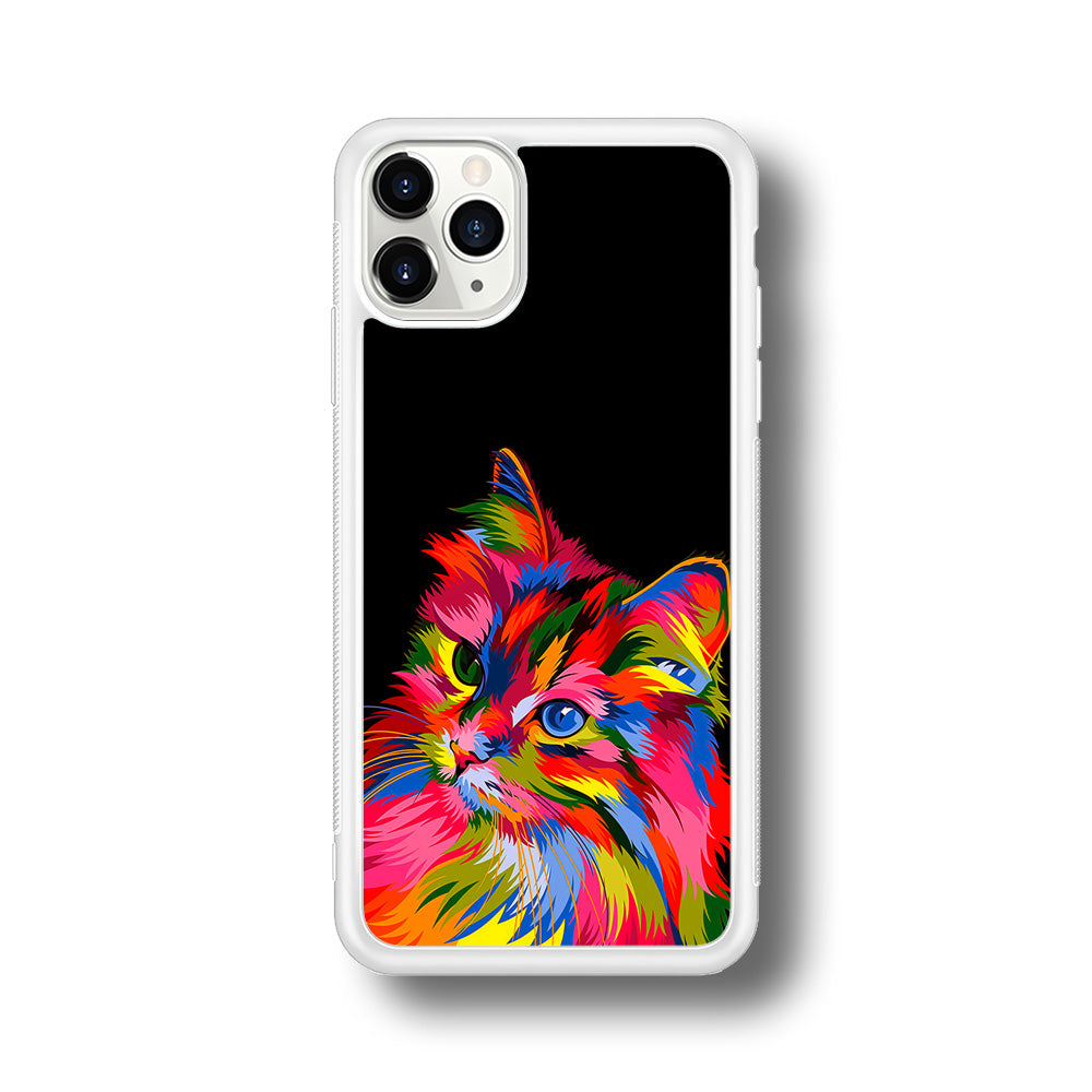 Cat Colorful Art Painting iPhone 11 Pro Max Case - Altracase