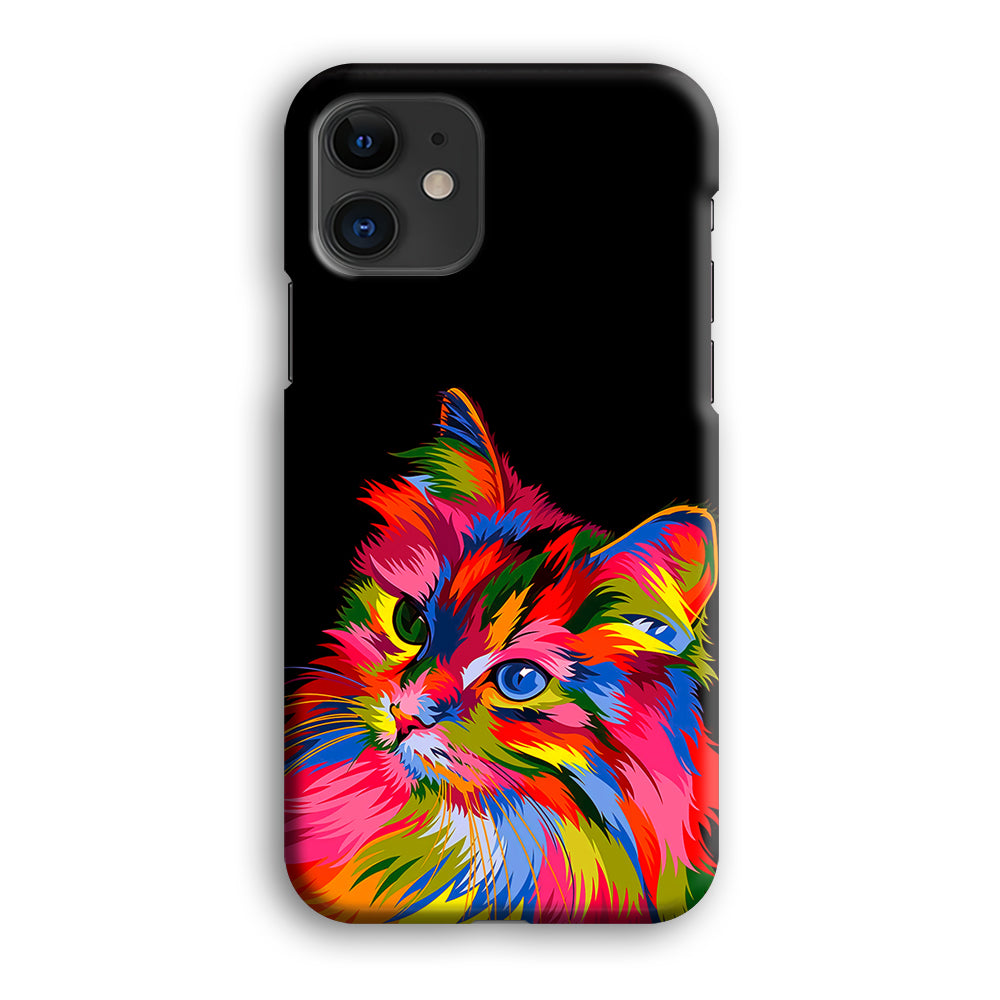 Cat Colorful Art Painting iPhone 12 Case-Phone Case-3D Case-Altracase