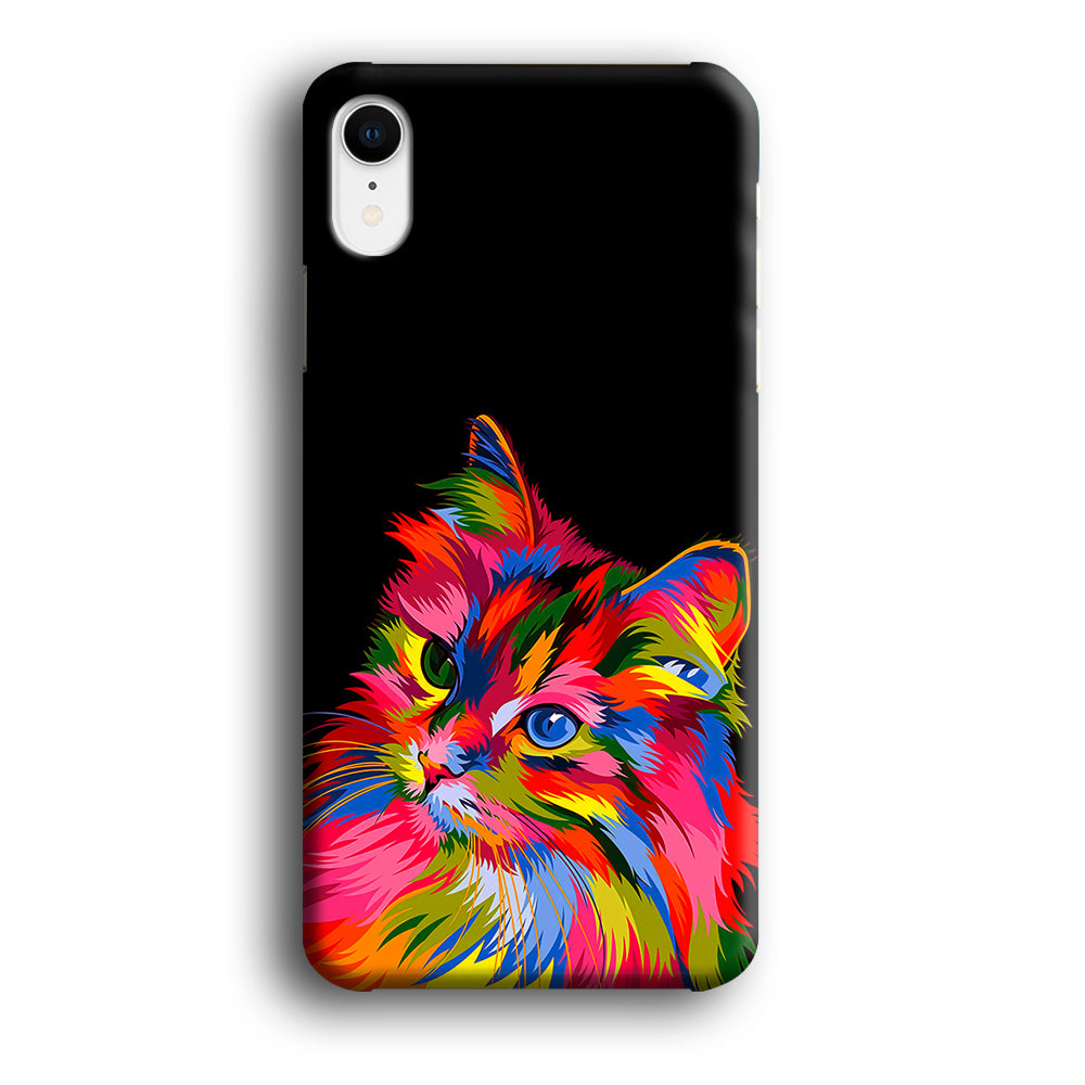 Cat Colorful Art Painting iPhone XR Case-Phone Case-3D Case-Altracase